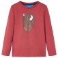 Μπλουζάκι Παιδικό Μακρυμάνικο Χρώμα Burnt Red 140