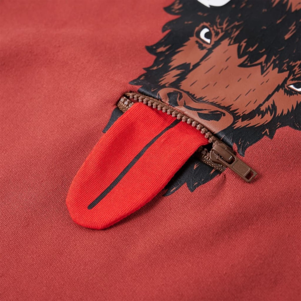 Φούτερ Παιδικό με Κουκούλα Burnt Red 128
