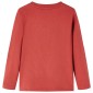 Μπλουζάκι Παιδικό Μακρυμάνικο Χρώμα Burnt Red 116
