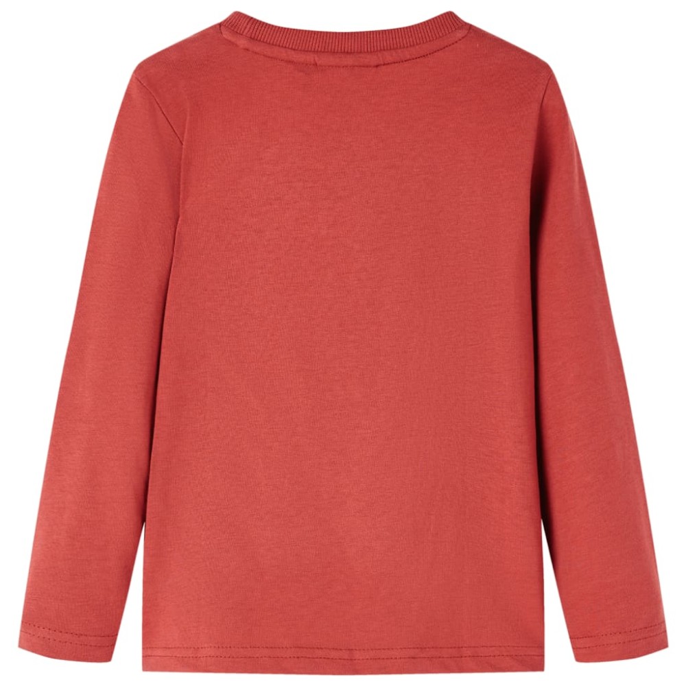Μπλουζάκι Παιδικό Μακρυμάνικο Χρώμα Burnt Red 128