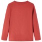 Μπλουζάκι Παιδικό Μακρυμάνικο Χρώμα Burnt Red 128