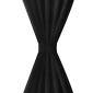 Κουρτίνες με Θηλιές 2 τεμ. Μαύρες 140 x 225 εκ. από Microsatin