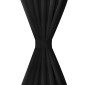 Κουρτίνες με Θηλιές 2 τεμ. Μαύρες 140 x 245 εκ. από Microsatin