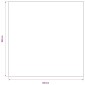 Τραπεζομάντηλα 5 τεμ. Λευκά 100 x 100 εκ.