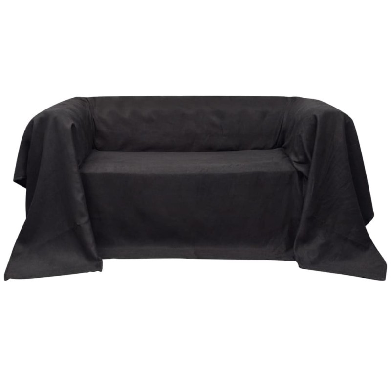 Κάλυμμα Καναπέ Ανθρακί 270 x 350 εκ. από Micro-suede