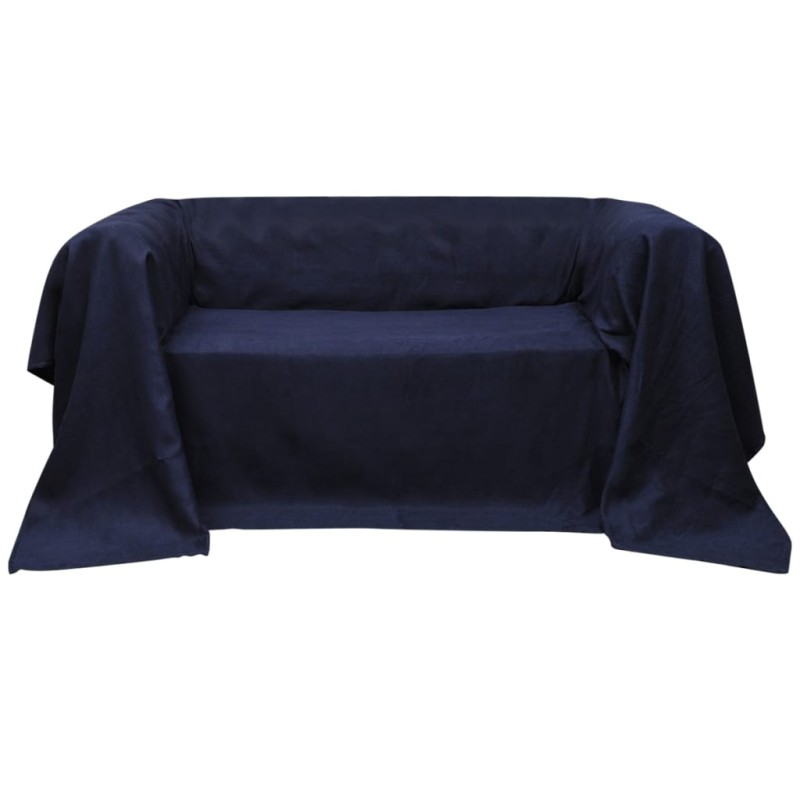 Κάλυμμα Καναπέ Ναυτικό Μπλε 140 x 210 εκ. από Micro-suede