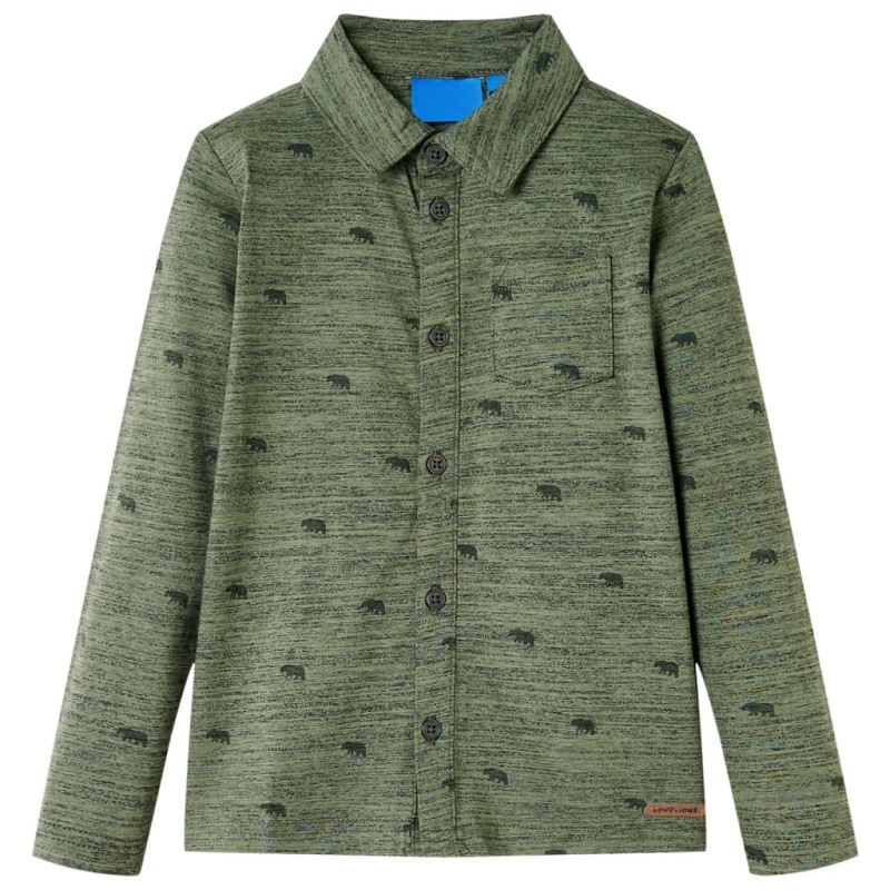 Πουκάμισο Παιδικό Χακί Μελανζέ 140