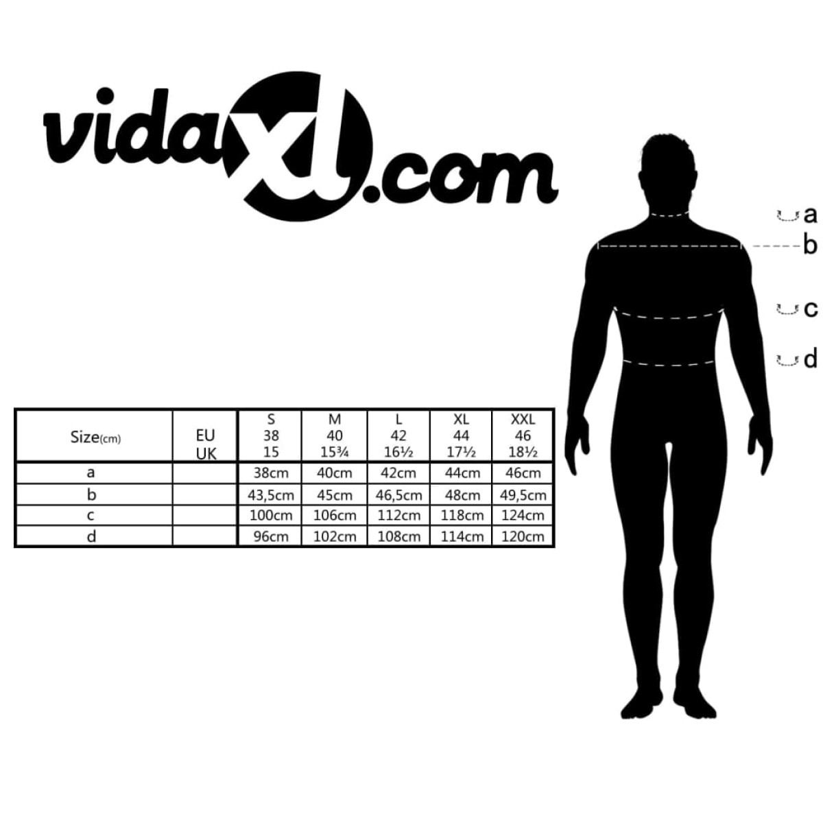 vidaXL Ανδρικό Πουκάμισο Επαγγελματικό Λευκό και Ανοιχτό Μπλε Ριγέ Μέγεθος S