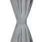 vidaXL Κουρτίνες με Θηλιές 2 τεμ. Γκρι 140 x 225 εκ. από Microsatin