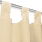 vidaXL Κουρτίνες με Θηλιές 2 τεμ. Μπεζ 140 x 225 εκ. από Microsatin