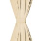 vidaXL Κουρτίνες με Θηλιές 2 τεμ. Μπεζ 140 x 245 εκ. από Microsatin