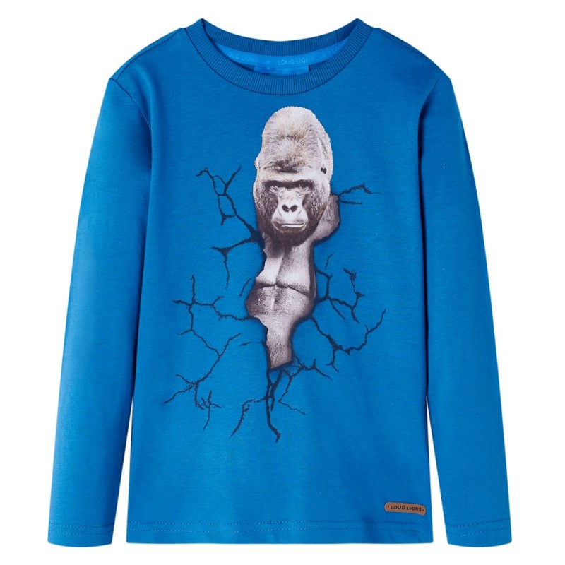 Μπλουζάκι Παιδικό Μακρυμάνικο Πετρόλ 116