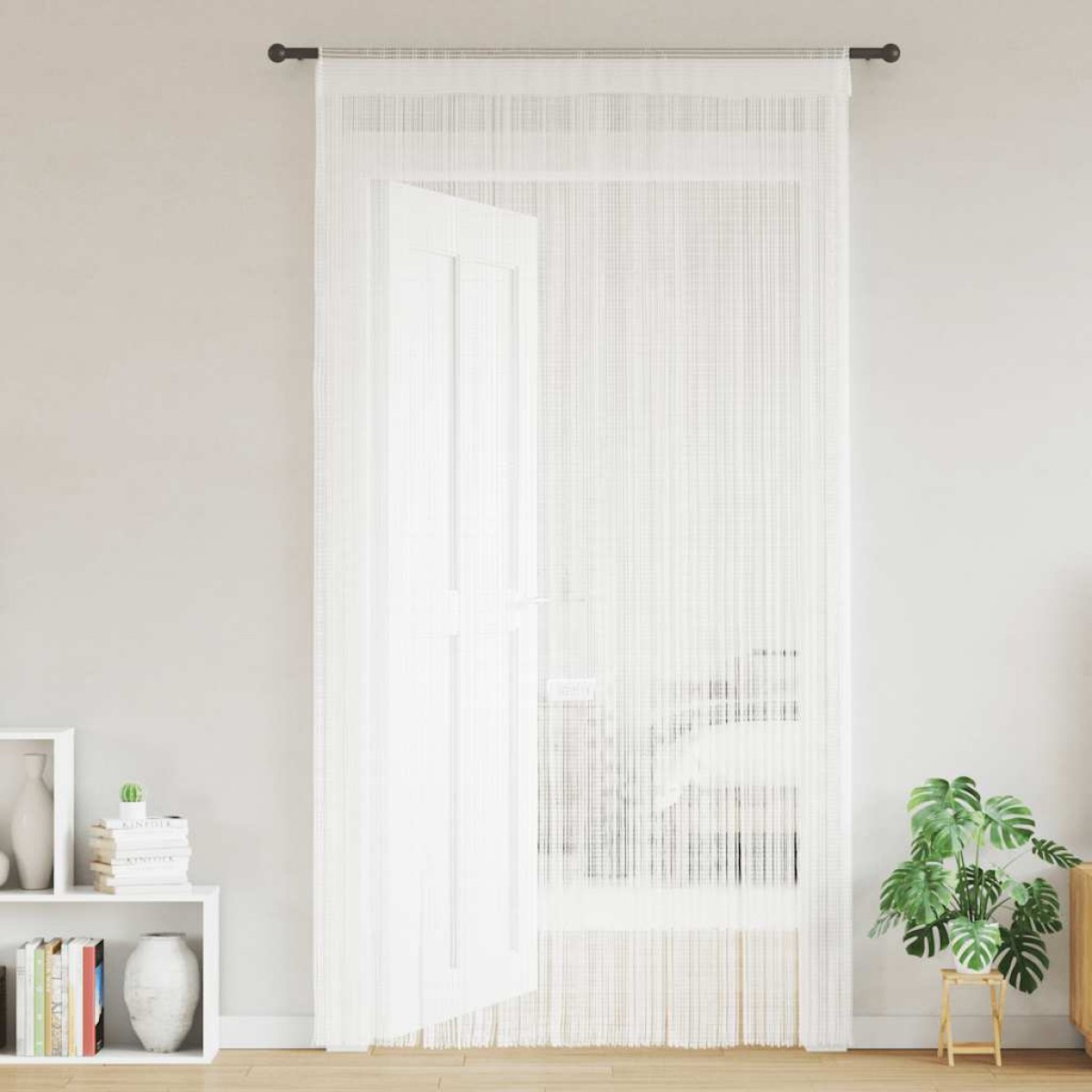 vidaXL Κουρτίνες με Κρόσσια 2 τεμ. Λευκές 140 x 250 εκ.