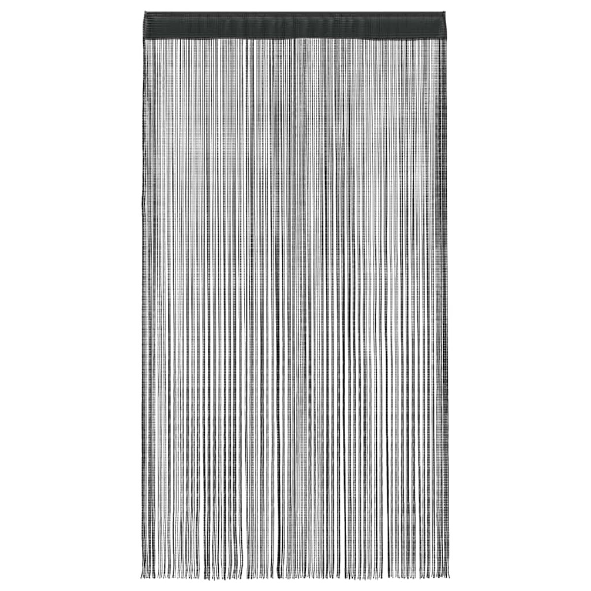 vidaXL Κουρτίνες με Κρόσσια 2 τεμ. Μαύρες 100 x 250 εκ.