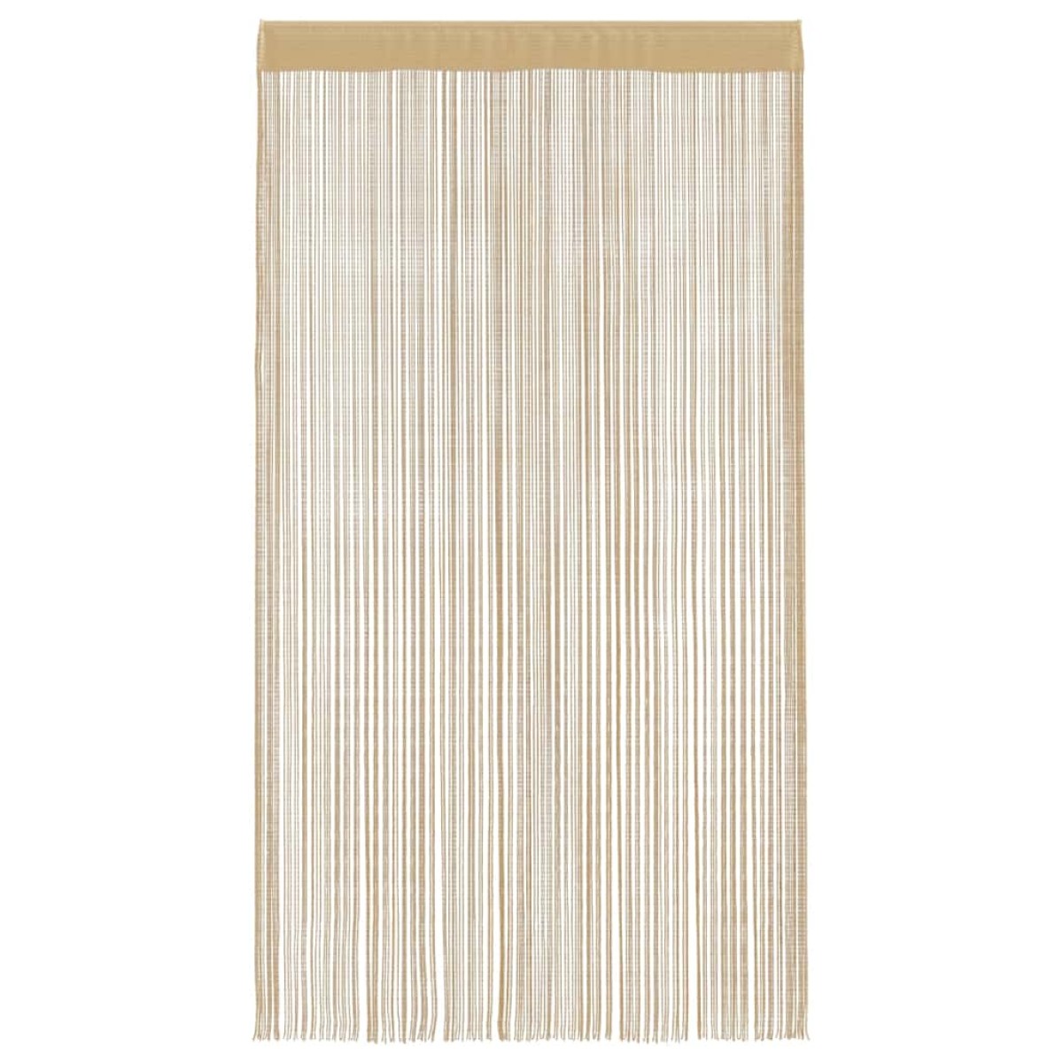vidaXL Κουρτίνες με Κρόσσια 2 τεμ. Μπεζ 100 x 250 εκ.