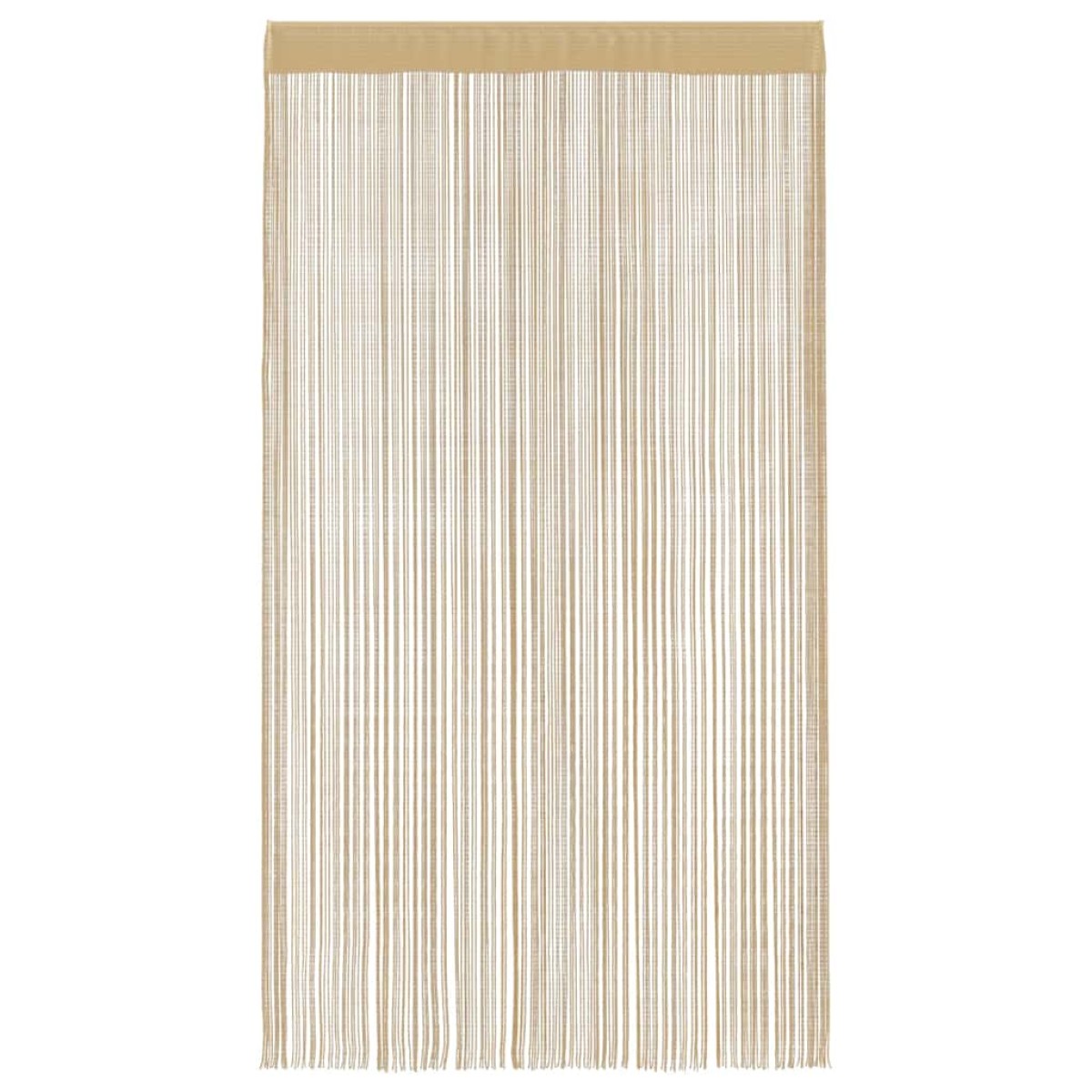 vidaXL Κουρτίνες με Κρόσσια 2 τεμ. Μπεζ 140 x 250 εκ.