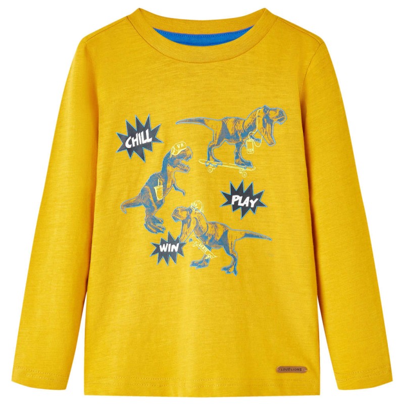 Μπλουζάκι Παιδικό Μακρυμάνικο Ώχρα 128
