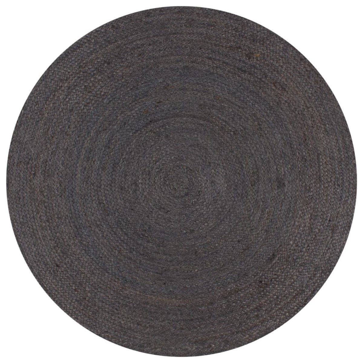 vidaXL Χαλί Χειροποίητο Στρογγυλό Σκούρο Γκρι 150 εκ. από Γιούτα