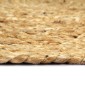 vidaXL Σουπλά Στρογγυλά Απλά 6 τεμ. Φυσικό Χρώμα 38 εκ. από Γιούτα