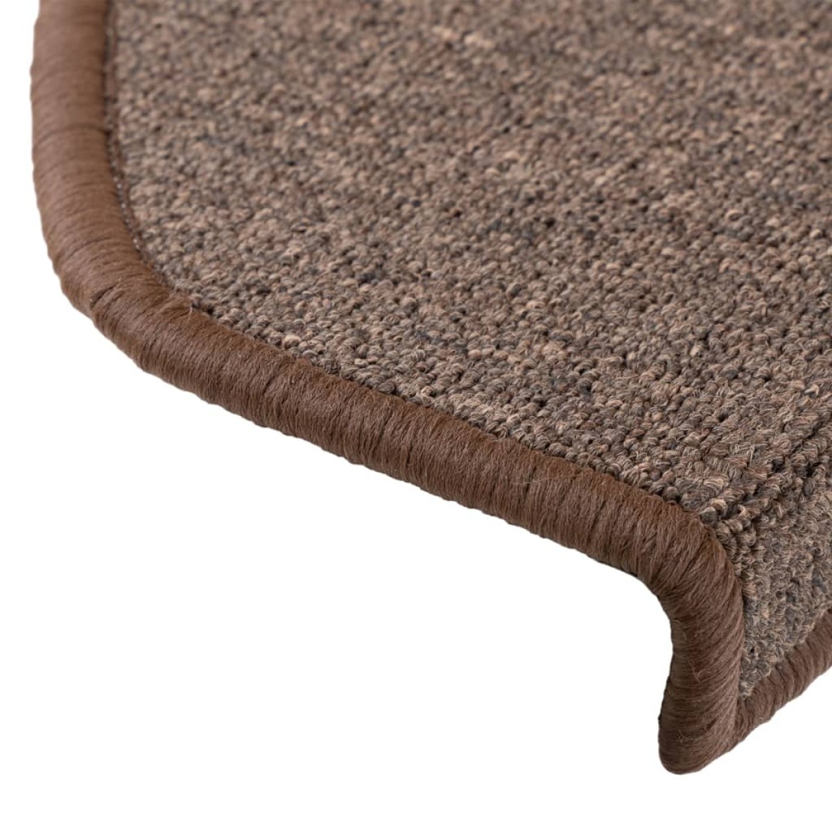 vidaXL Πατάκια Σκάλας 15 τεμ. Χρώμα Coffee Brown 65 x 24 x 4 εκ.