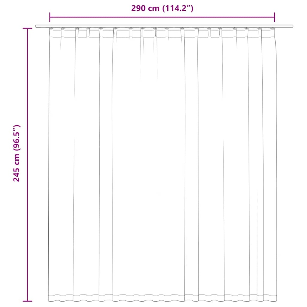 vidaXL Κουρτίνα Συσκότισης με Γάντζους Μπεζ 290 x 245 εκ.