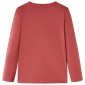 Μπλουζάκι Παιδικό Μακρυμάνικο Χρώμα Burnt Red 128