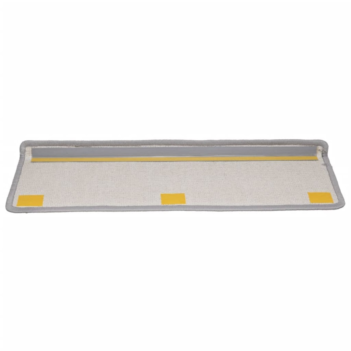 vidaXL Πατάκια Σκάλας Μοκέτα 15 τεμ. Γκρι 65x21x4 εκ.