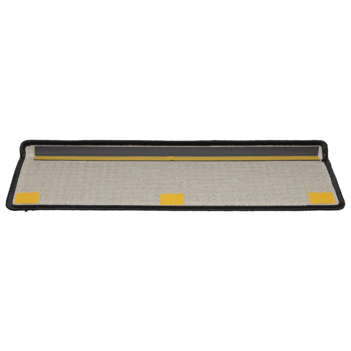 vidaXL Πατάκια Σκάλας Μοκέτα 15 τεμ. Μαύρα 65x21x4 εκ.