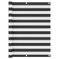 vidaXL Διαχωριστικό Βεράντας Ανθρακί/Λευκό 120 x 600 εκ. Ύφασμα Oxford