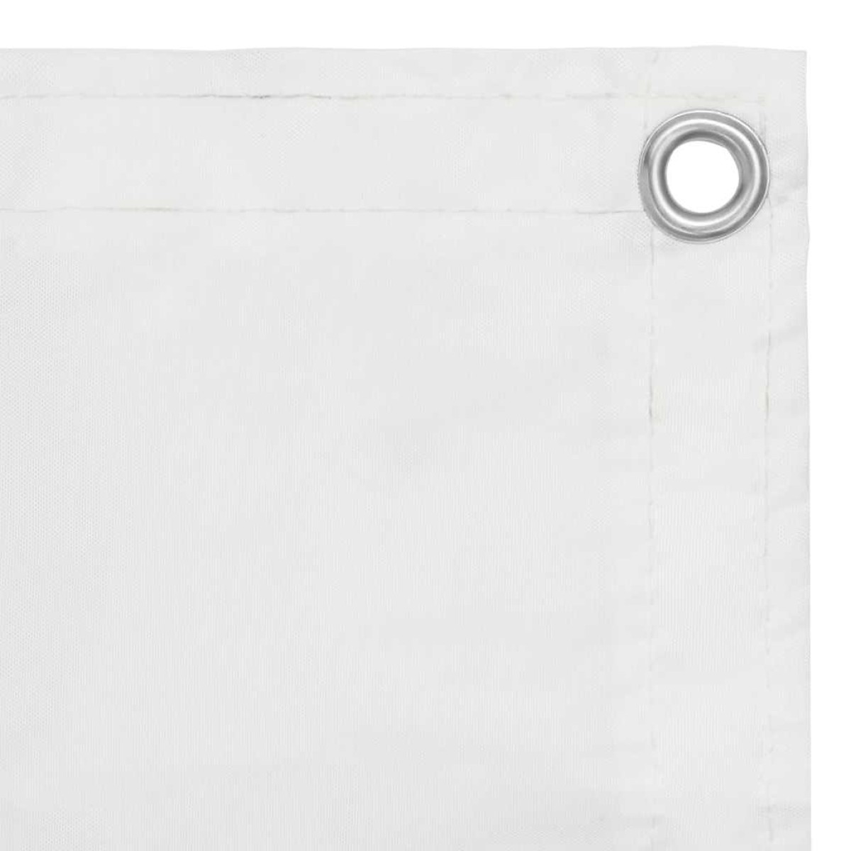 vidaXL Διαχωριστικό Βεράντας Λευκό 90 x 400 εκ. Ύφασμα Oxford