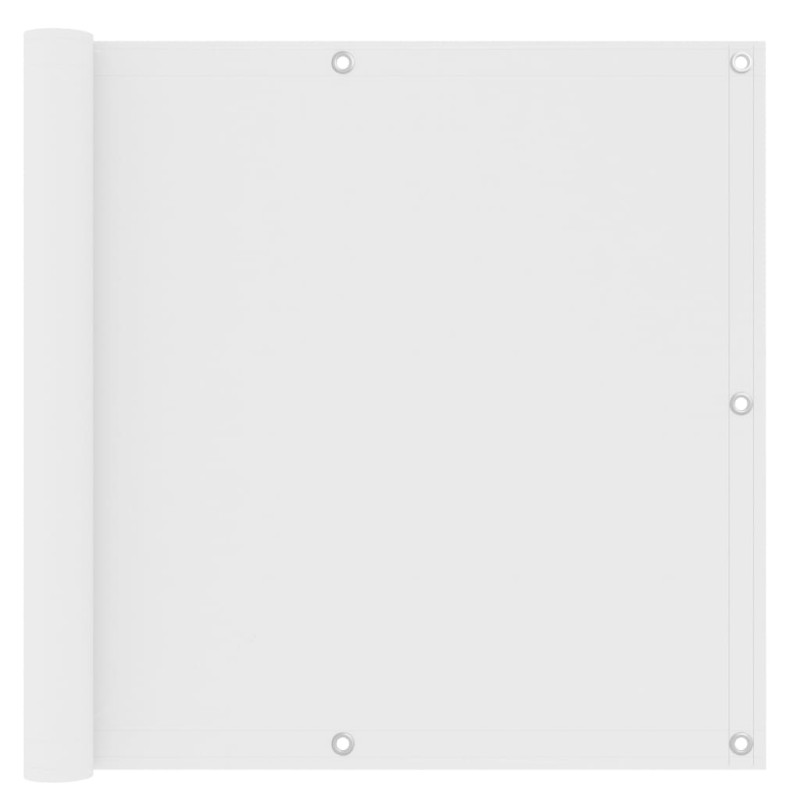 vidaXL Διαχωριστικό Βεράντας Λευκό 90 x 600 εκ. Ύφασμα Oxford