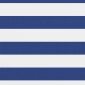 vidaXL Διαχωριστικό Βεράντας Λευκό/Μπλε 75 x 400 εκ. Ύφασμα Oxford