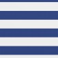 vidaXL Διαχωριστικό Βεράντας Λευκό/Μπλε 75 x 600 εκ. Ύφασμα Oxford