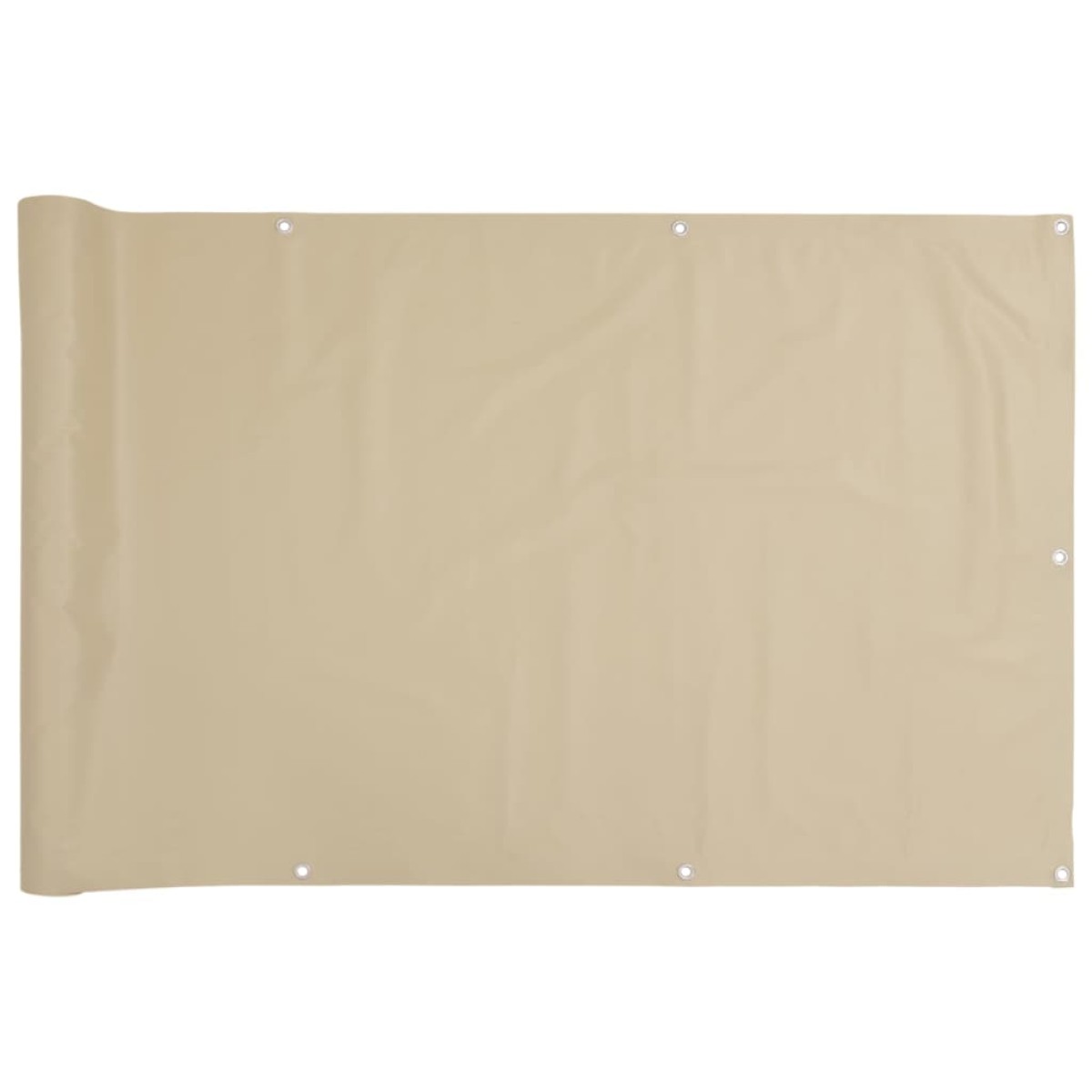 vidaXL Διαχωριστικό Βεράντας Μπεζ 90 x 500 εκ. Ύφασμα Oxford