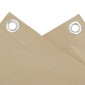vidaXL Διαχωριστικό Βεράντας Μπεζ 90 x 500 εκ. Ύφασμα Oxford