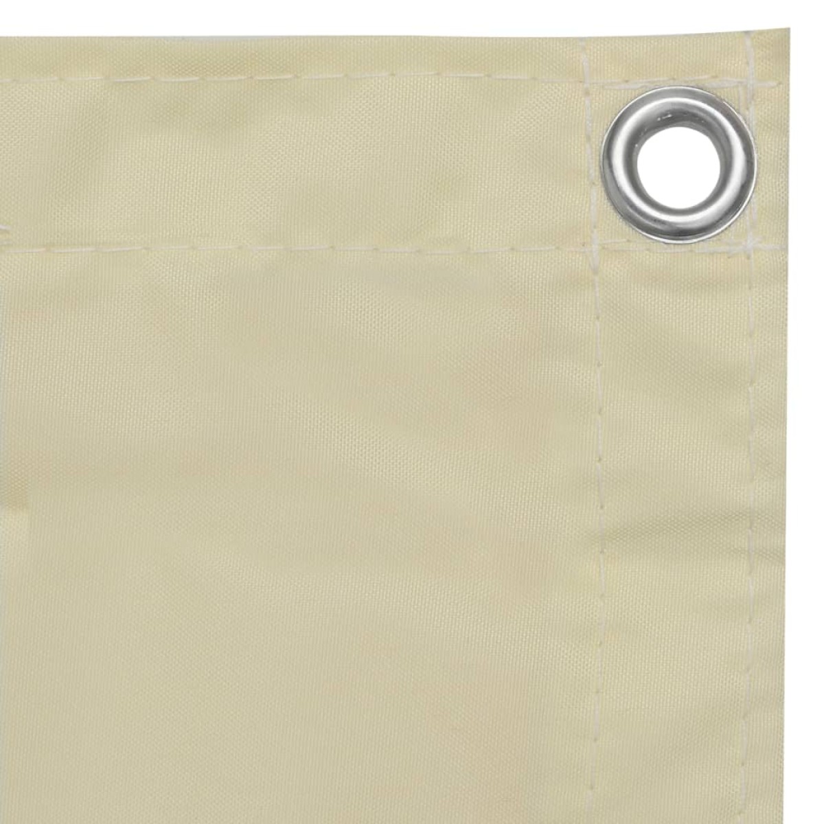 vidaXL Διαχωριστικό Βεράντας Κρεμ 120 x 500 εκ. Ύφασμα Oxford