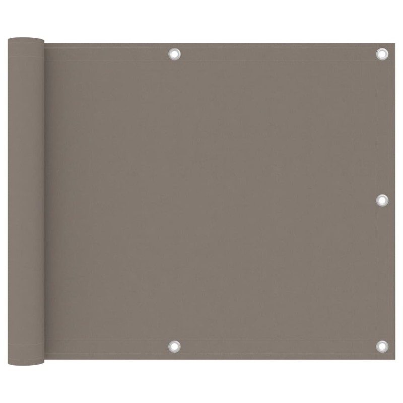 vidaXL Διαχωριστικό Βεράντας Taupe 75 x 300 εκ. Ύφασμα Oxford