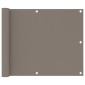vidaXL Διαχωριστικό Βεράντας Taupe 75 x 300 εκ. Ύφασμα Oxford