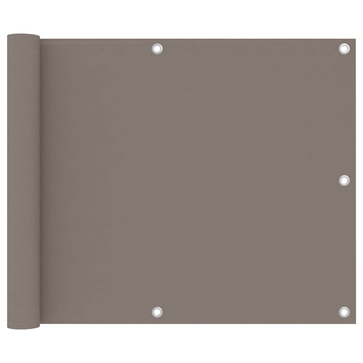 vidaXL Διαχωριστικό Βεράντας Taupe 75 x 600 εκ. Ύφασμα Oxford