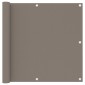 vidaXL Διαχωριστικό Βεράντας Taupe 90 x 400 εκ. Ύφασμα Oxford
