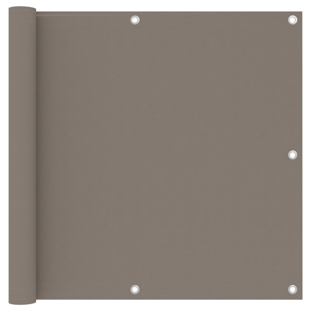 vidaXL Διαχωριστικό Βεράντας Taupe 90 x 600 εκ. Ύφασμα Oxford