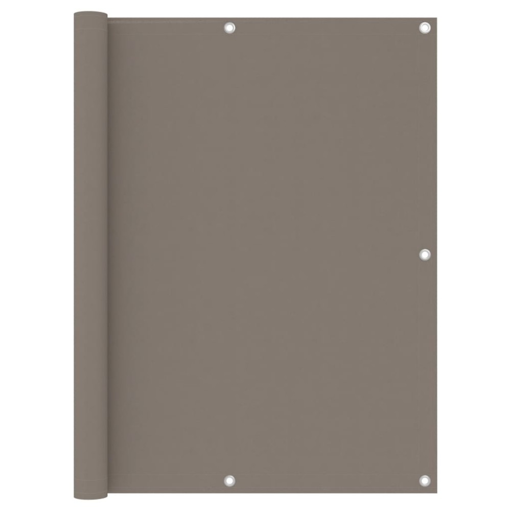 vidaXL Διαχωριστικό Βεράντας Taupe 120 x 400 εκ. Ύφασμα Oxford