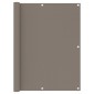 vidaXL Διαχωριστικό Βεράντας Taupe 120 x 400 εκ. Ύφασμα Oxford