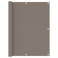 vidaXL Διαχωριστικό Βεράντας Taupe 120 x 500 εκ. Ύφασμα Oxford
