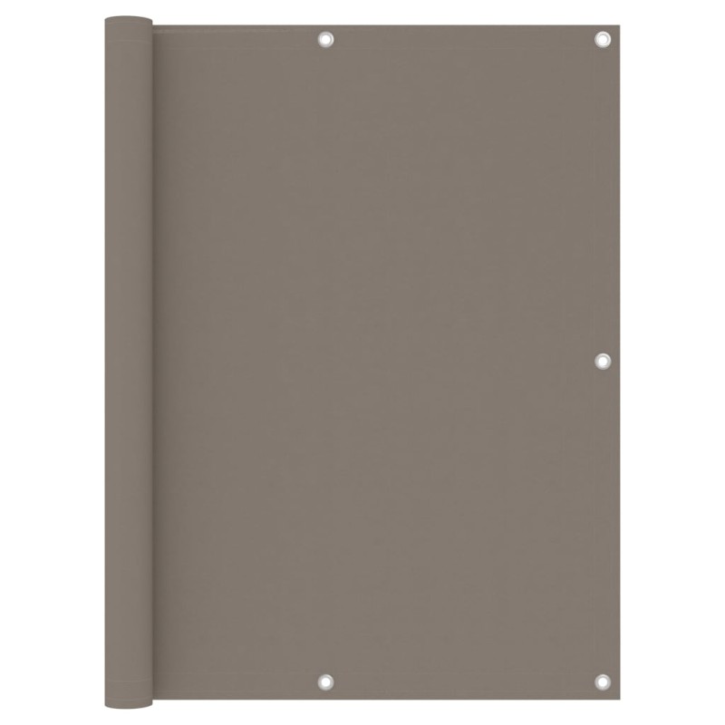 vidaXL Διαχωριστικό Βεράντας Taupe 120 x 600 εκ. Ύφασμα Oxford