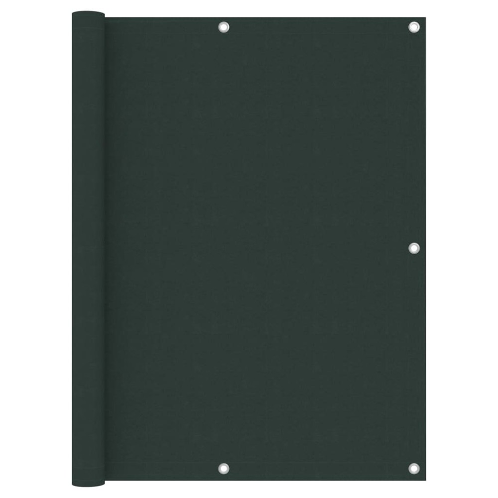vidaXL Διαχωριστικό Βεράντας Σκούρο Πράσινο 120x300 εκ. Ύφασμα Oxford