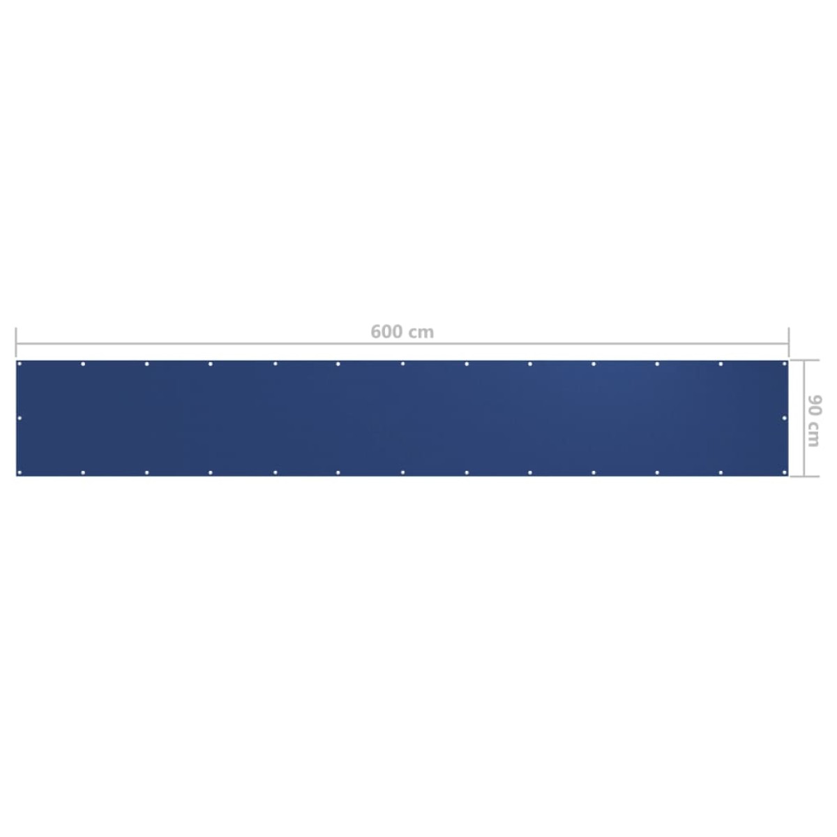 vidaXL Διαχωριστικό Βεράντας Μπλε 90 x 600 εκ. Ύφασμα Oxford