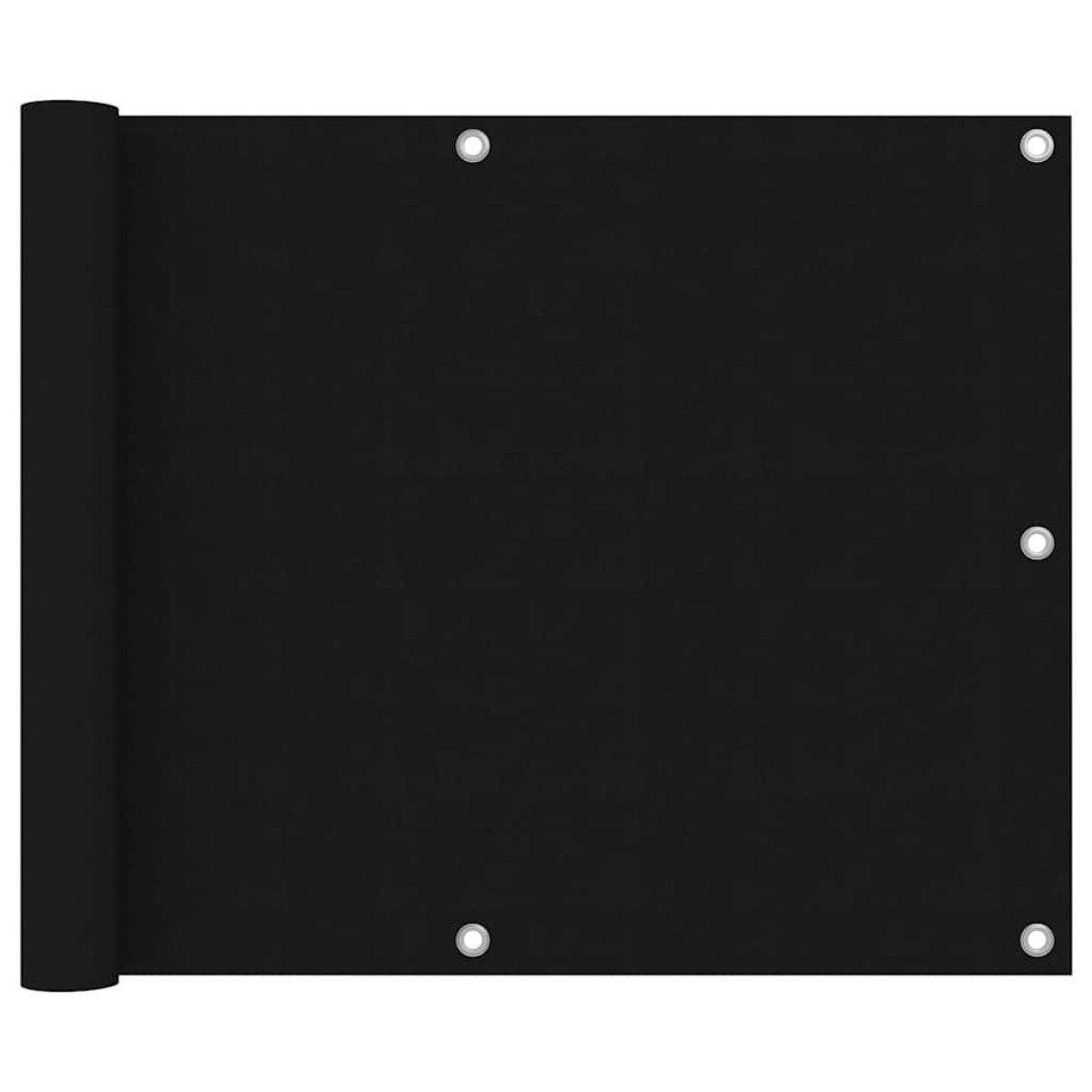 vidaXL Διαχωριστικό Βεράντας Μαύρο 75 x 600 εκ. Ύφασμα Oxford
