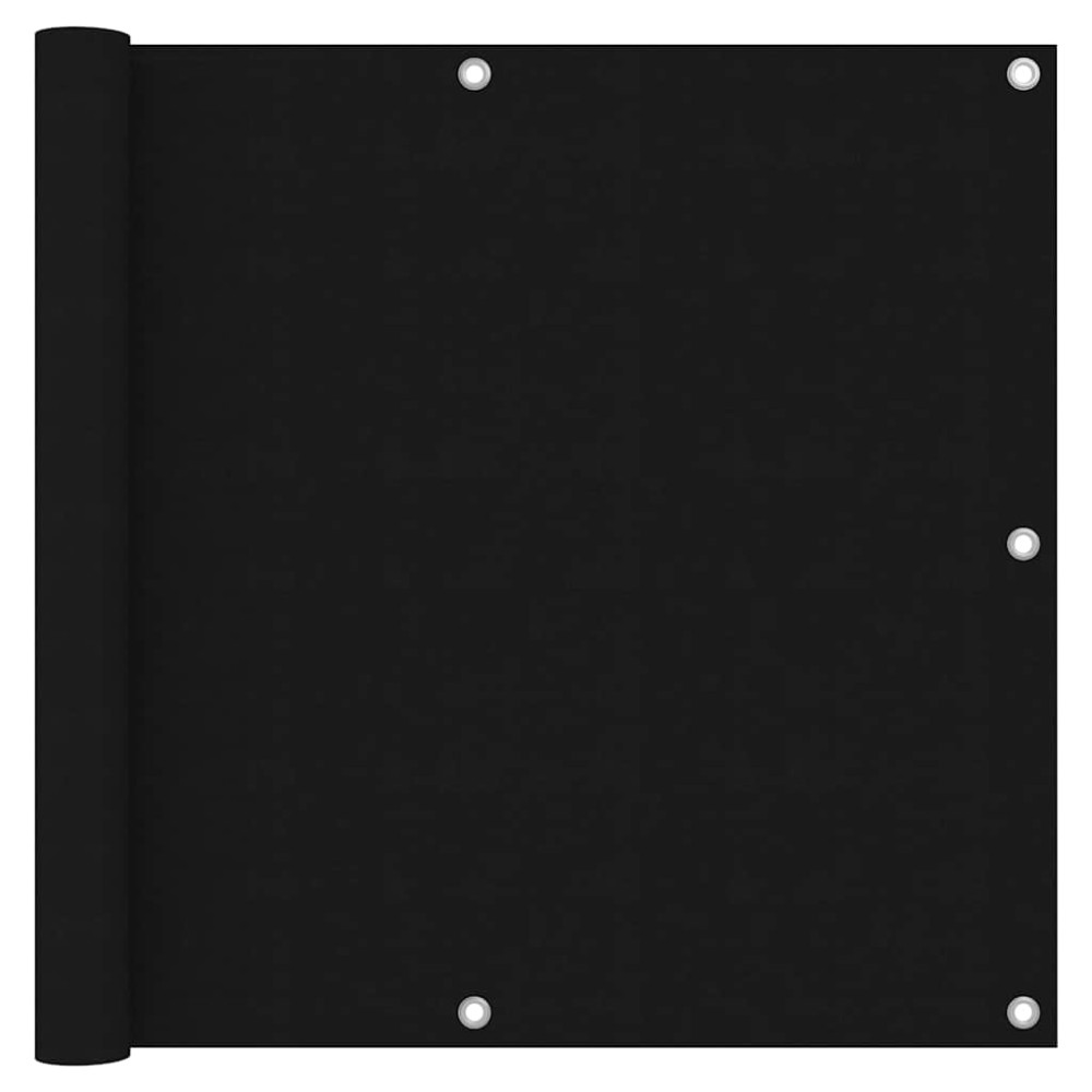 vidaXL Διαχωριστικό Βεράντας Μαύρο 90 x 300 εκ. Ύφασμα Oxford