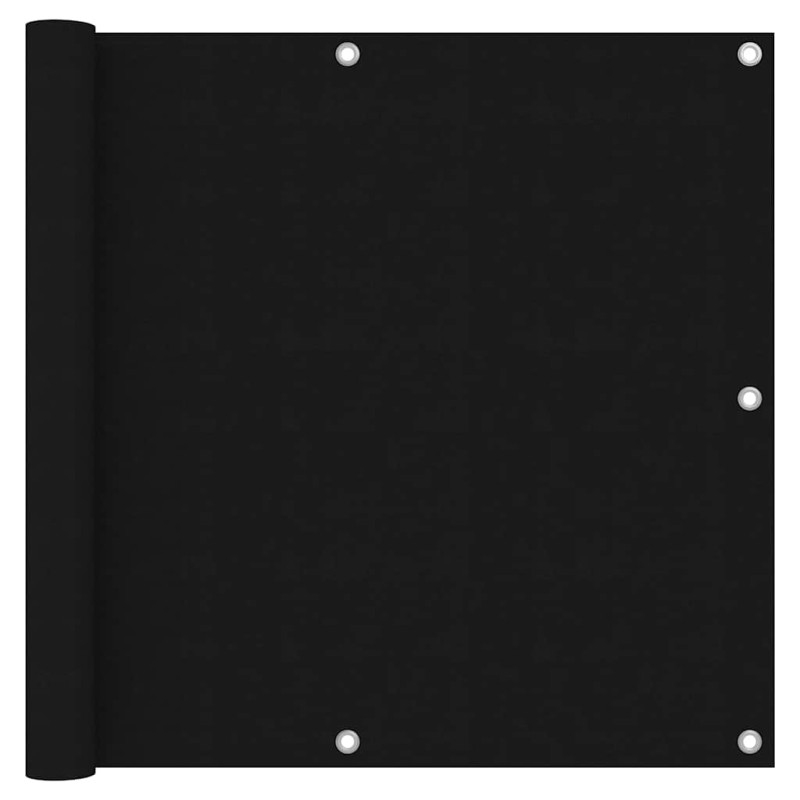 vidaXL Διαχωριστικό Βεράντας Μαύρο 90 x 300 εκ. Ύφασμα Oxford